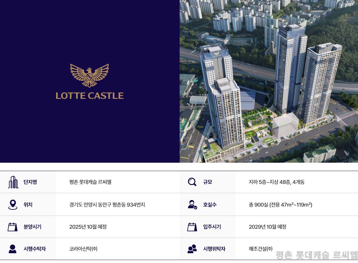 평촌 롯데캐슬 르씨엘 사업개요